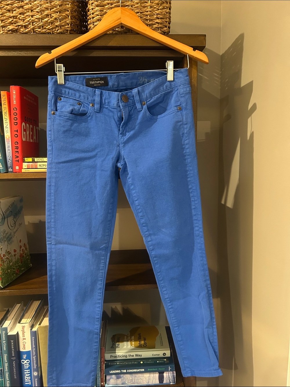 J. Crew Electric Blue Skinny Jeans